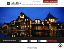 Tablet Screenshot of insigniasteakhouse.com